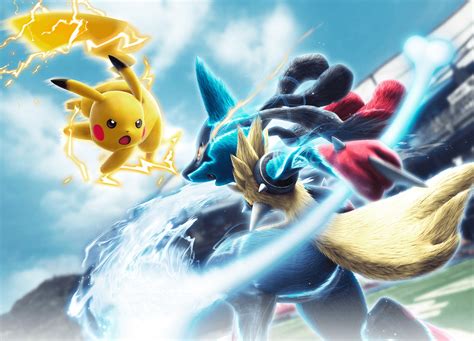 Pokemon: Pikachu vs Mega Lucario .